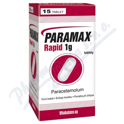 Paramax Rapid 1g por.tbl.nob.15x1000mg