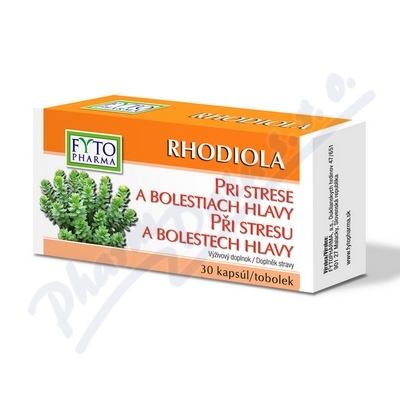 RHODIOLA tobolky při stresu 30ks Fytopharma