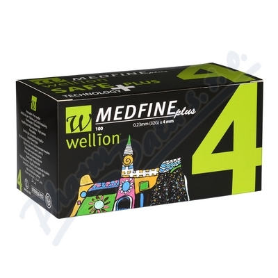 Wellion MEDFINE jehly inz.pera 0.23x4mm 32G 100ks