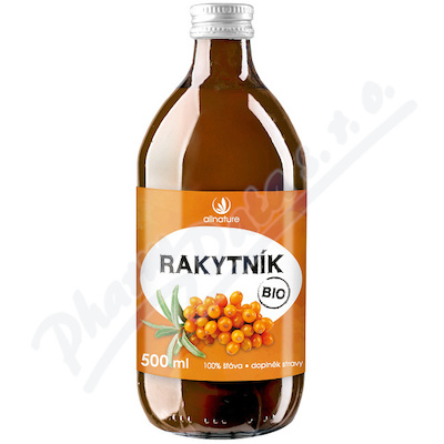 Allnature Rakytníková šťáva 100% BIO 500ml