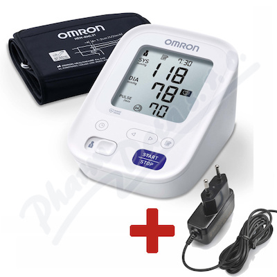 Tonometr OMRON M3 pažní+síť.zdroj