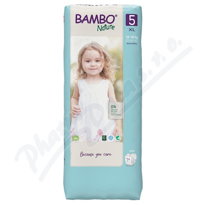 Bambo Nature 5 děts.plenkové kalhotky 12-18kg 44ks