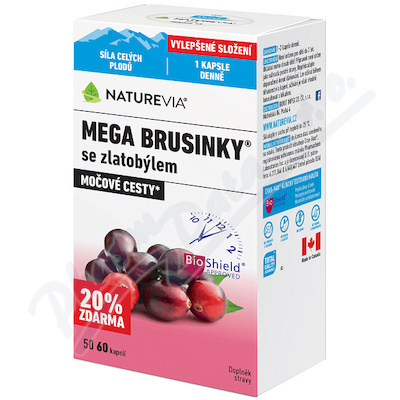 NatureVia Mega brusinky cps.60