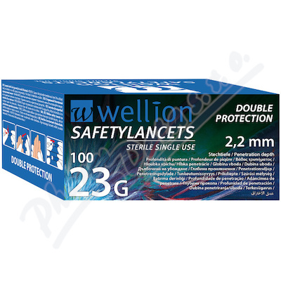 Wellion Safety Lancets jednoráz.bezp.jeh.23G 100ks