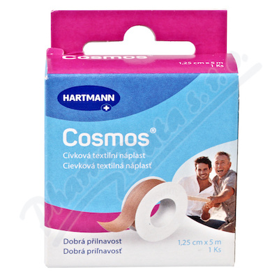 COSMOS cívková pevná náplast 1.25cmx5m 1ks