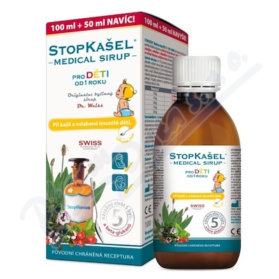 STOPKAŠEL Medical sirup OD 1 ROKU 100+50ml NAVÍC