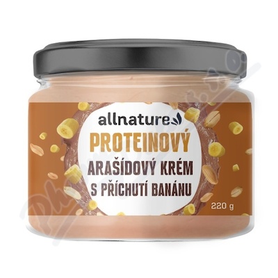 Allnature Arašíd.protein krém příchuť banán 220g