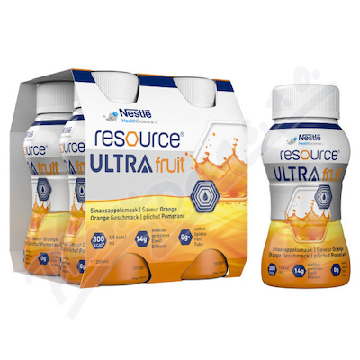 Resource Ultra Fruit Pomeranč por.sol.4x200ml