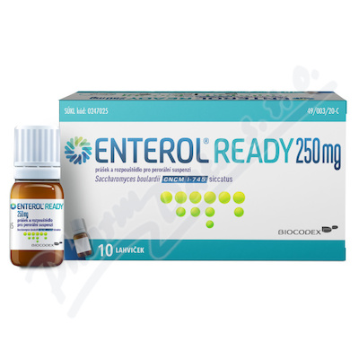 ENTEROL READY 250mg por.plq.sus.10+10x8ml