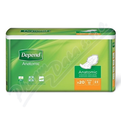 Depend Anatomic Extra inkont.vložné pleny 20ks