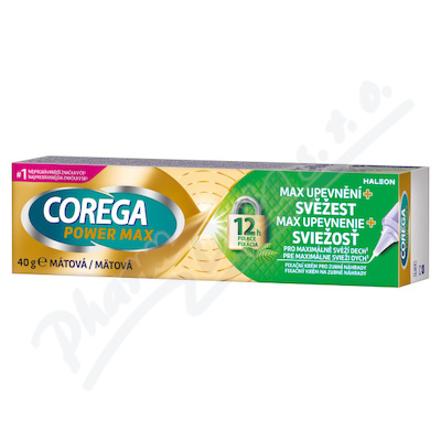 Corega Power Max Upevnění+Svěžest fixační krém 40g