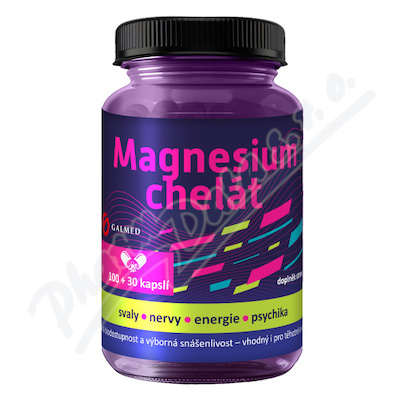 Magnesium chelát bisglycinate cps.100+30 Galmed