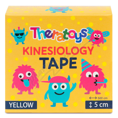 Theratoys Kineziologický tejp pro děti žlutý5cmx5m