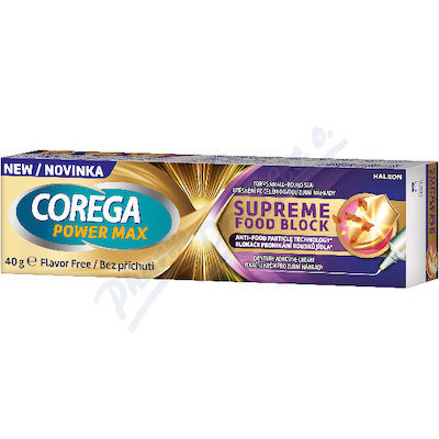 Corega Power Max Supreme Food Block fixač.krém 40g