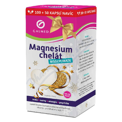 Magnesium chelát bisglycinate cps.100+50 Galmed