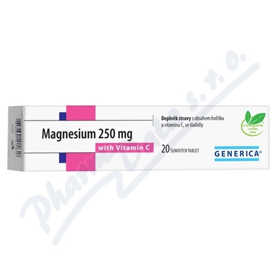 Magnesium 250mg tbl.eff.20 s vitam.C Generica