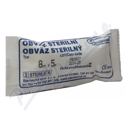 Obin.hydrofil.pletené ster.8cmx5m/1ks Steriwund