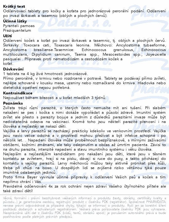 Drontal kočky tbl.2