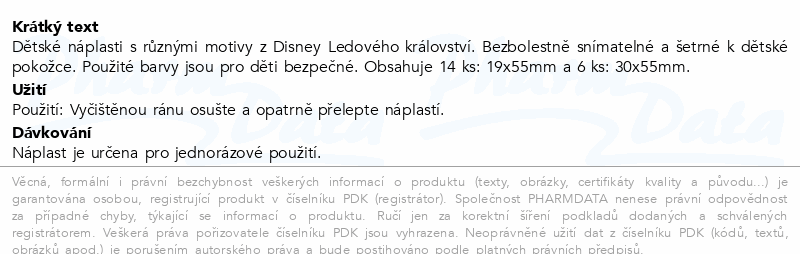 Hansaplast Kids náplast Frozen 20ks