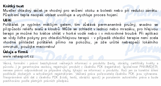 Mueller chladivý/hřejivý sáček 15x22cm