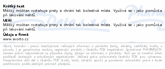 svorto 039 Podložka prstů - hřeben 38-42 (2)