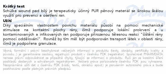 Wound pad bílý/červený/modrý 4x3ks schülke