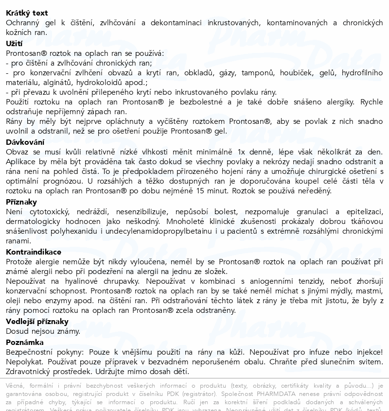Prontosan Wound gel 30ml CENT 400516