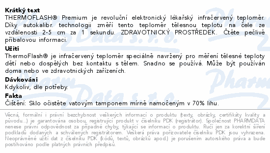 Exacto ThermoFlash Premium teploměr bezkontaktní