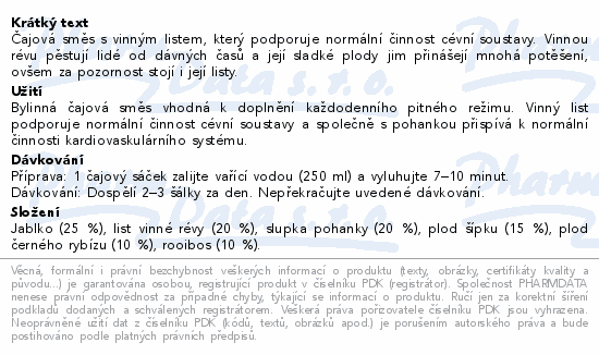 LEROS Čaj na žíly 20x2g