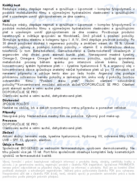 DERMEDIC H3 Hydratační noční krém 50ml