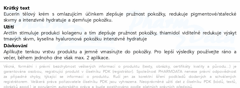 Eucerin Hyaluron-Filler+Elasticity těl.krém 200ml