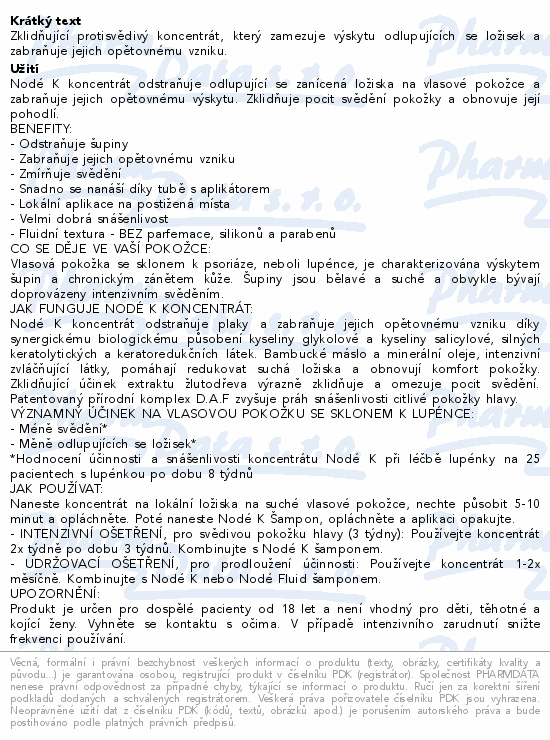 BIODERMA Nodé K koncentrát 100ml