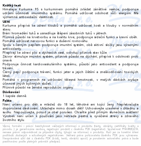 Himalaya Organic Tumeric 95 BIO cps.60