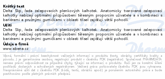 Inkont.kalhotky Delta Slip XL2 21ks