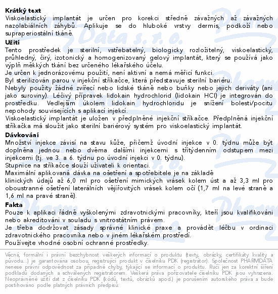 Croma Saypha volume s lidokainem 1x1ml