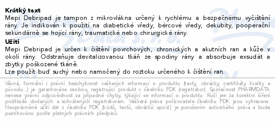 Mepi Debripad tampon průměr 13cm 5ks
