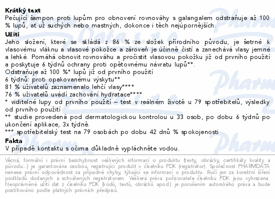 KLORANE Šampon proti lupům s galangalem 400ml