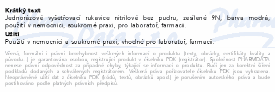 Rukavice vyš.Sempermed Safe Nitrile nepudr.L/100ks
