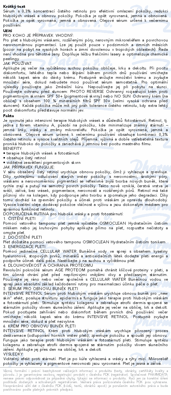 ESTHEDERM Retinol+ sérum 15ml