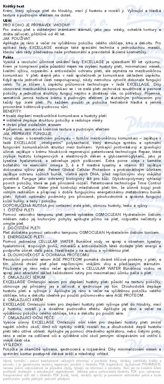 ESTHEDERM Excellage krém 50ml