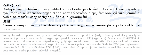 WELEDA Rozmarýnový revitalizační šampon 250ml