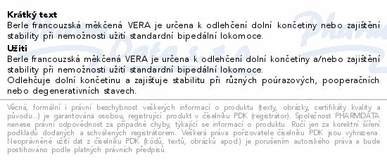 Berle francouzská měkč.VERA Handicap zelená/šedá