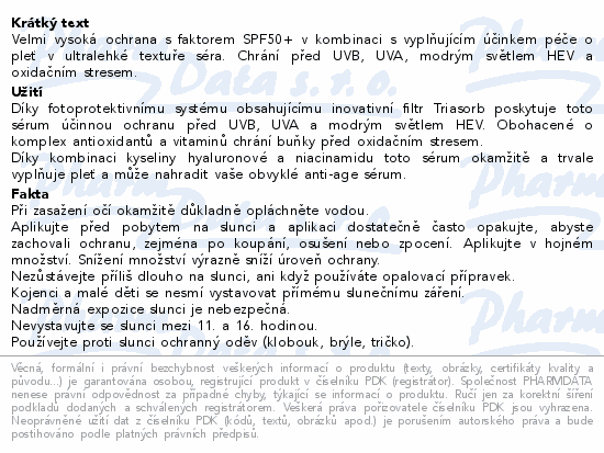 AVENE Ultra sérum SPF 50+ 30ml