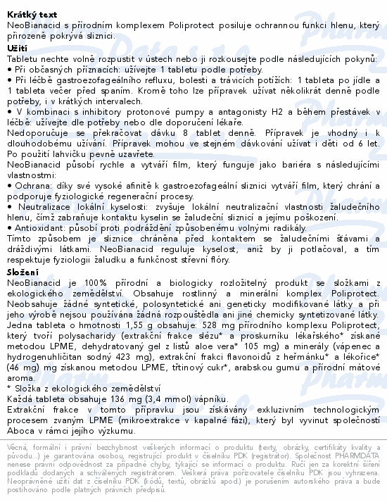 Aboca NeoBianacid tbl.45