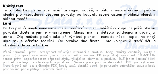 WELEDA baby Měsíčkový olej bez parfemace 200ml