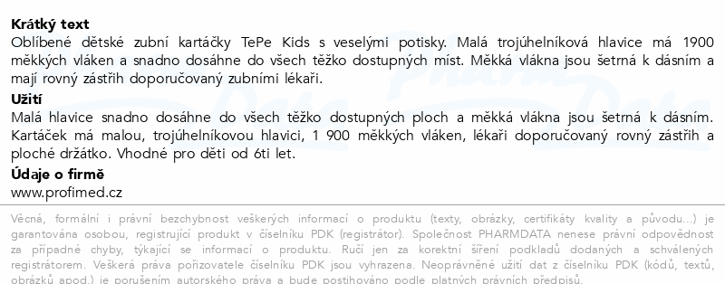TePe Kids soft dětský zubní kartáček mix 339692