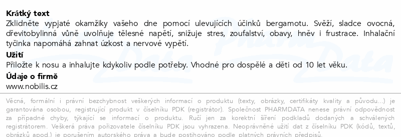 Nobilis Tilia Inhalační tyčinka proti stresu