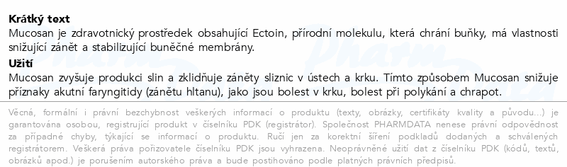Mucosan pastilky 16ks