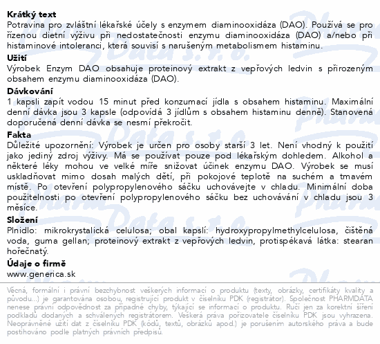 Enzym DAO cps.60 Generica