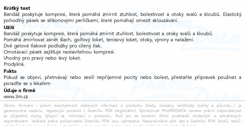 3M FUTURO Loketní bandáž s epikondylár.páskou S/M